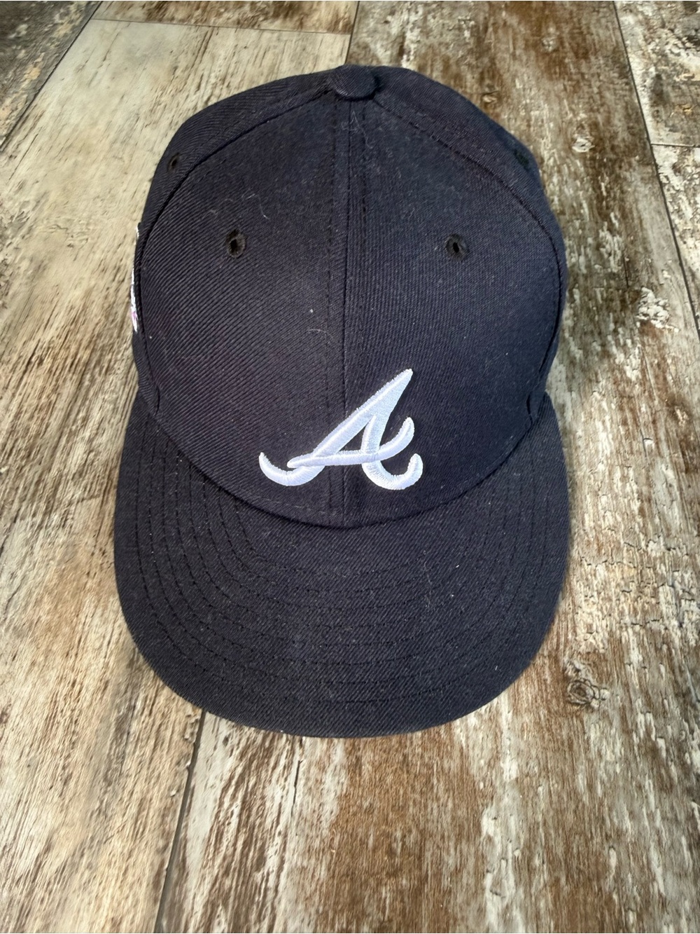 2 for $30 sale: NEW ERA Atlanta Braves On-Field 59Fifty Hat 7 1/4 Blue Baseball